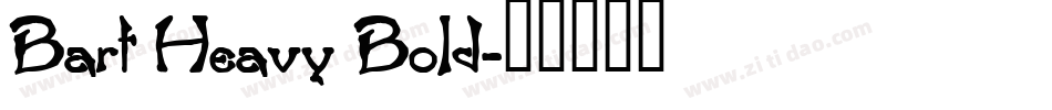 Bart Heavy Bold字体转换